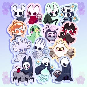 Hollow Knight Inspired Vinyl Stickers | Little Hallownest