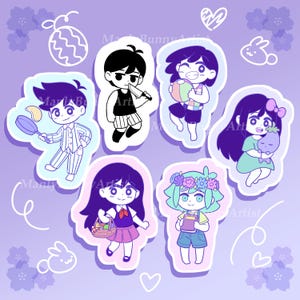 Omori Inspired Vinyl Stickers