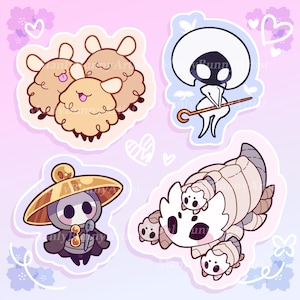 Hollow Knight Silksong Inspired Vinyl Stickers | Group A