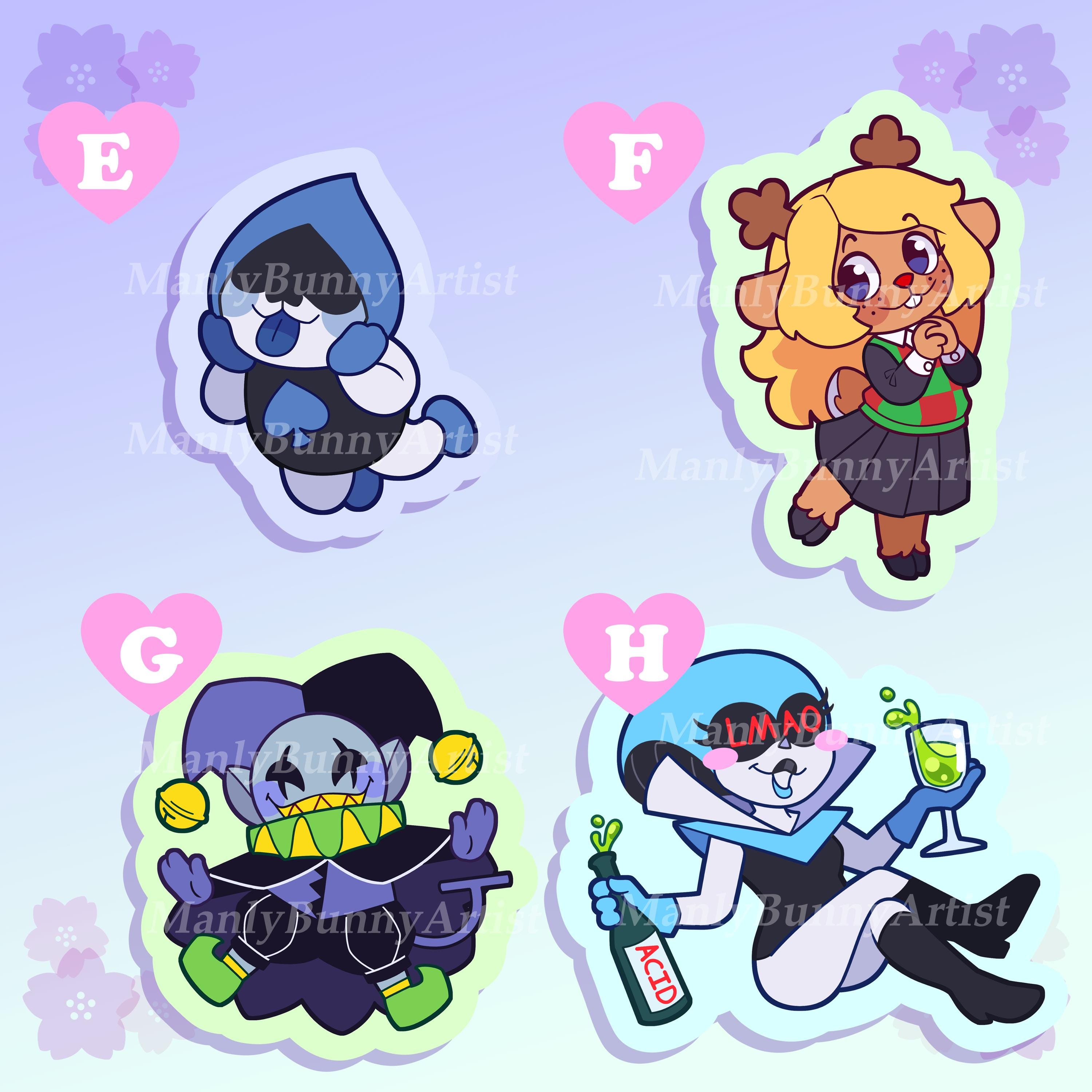 Delta Rune Decals Deltarune Inspired Vinyl Stickers - Etsy