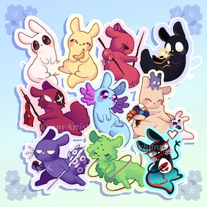 Rain World Inspired Stickers | Slugcats