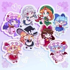 Touhou Inspired Vinyl Stickers