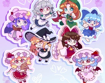 Adesivi in vinile ispirati a Touhou