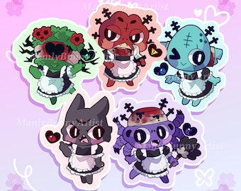 Cult of the Lamb Inspired Vinyl Stickers | Maid Cafe