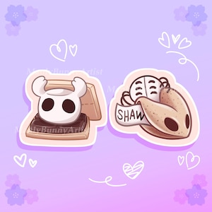 Hollow Knight Cookies and Mallows Vinyl Stickers