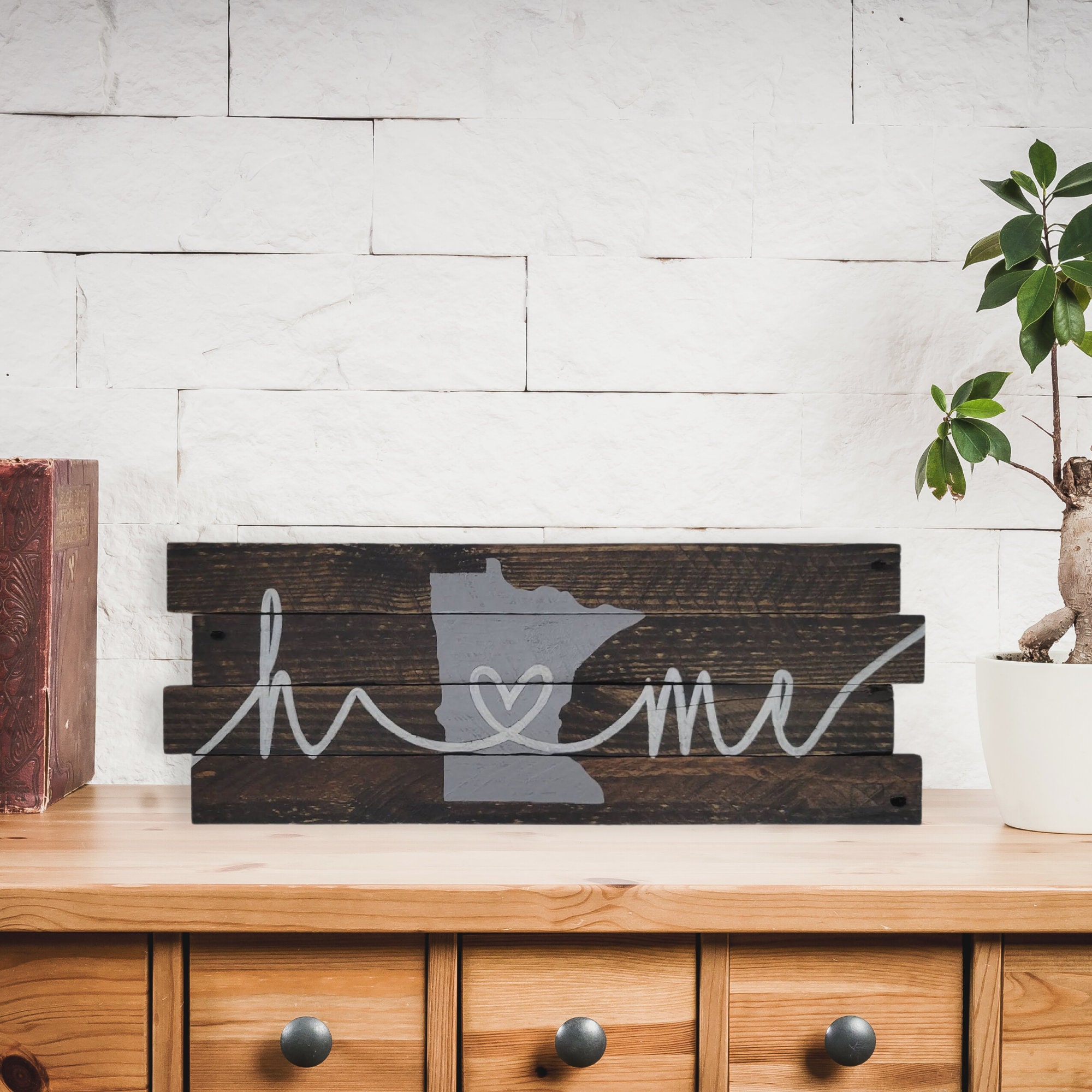 Minnesota Pallet Sign Reclaimed Wood Sign First Home Gift - Etsy