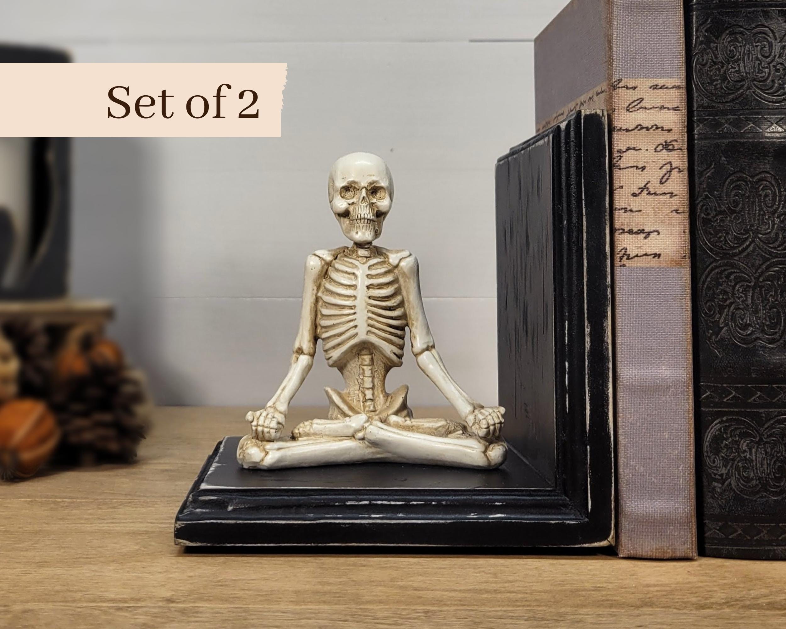 未使用 skeleton bookend スケルトン ブックエンド（Cyborg