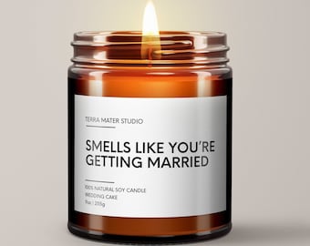 Smells Like You’re Getting Married Soy Wax Candle | Newly Engaged Gift | Wedding Gift Ideas | Engagement Gift | Engagement Candle