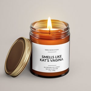 Smells Like My Vagina Candle Essential Oil Soy Wax Candle Funny Candle ...