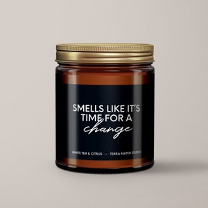 Smells Like Its Time For A Change Scented Candle Candles With Purpose Equal Justice Initiative Handmade Candles BIPOC Shop image 4