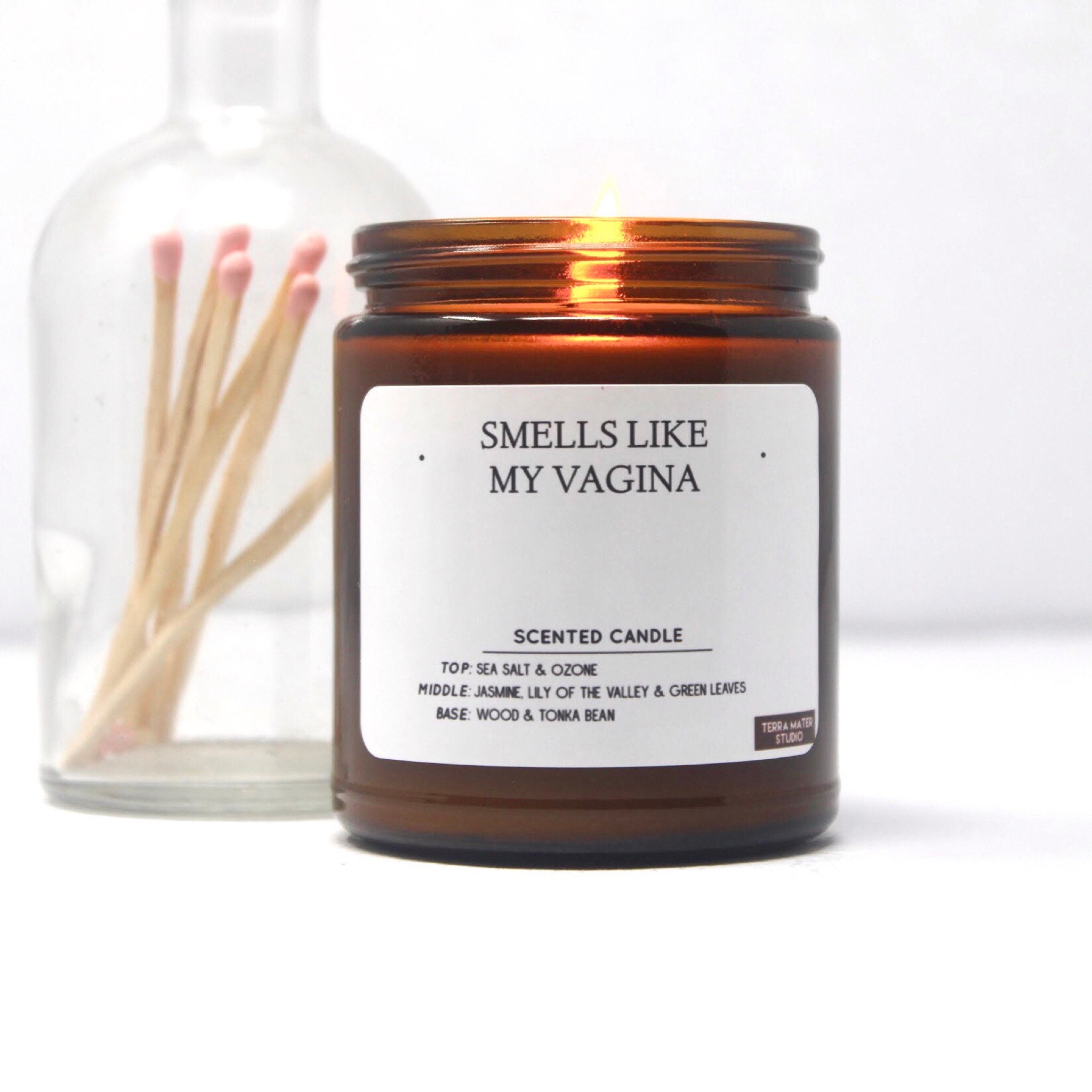 Smells Like My Vagina Scented Candle Soy Candle Vegan | Etsy