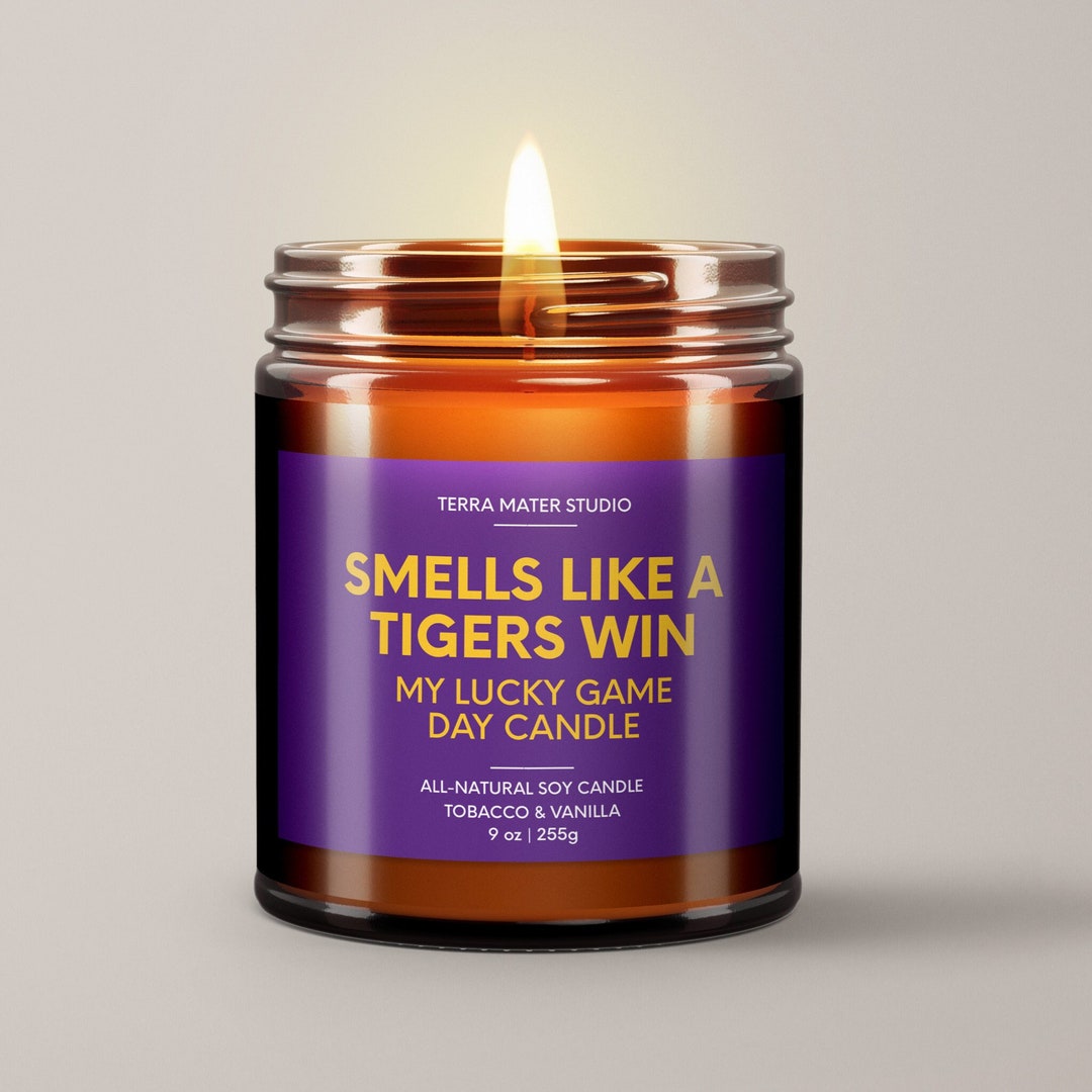Smells Like A Tigers Win LSU Lucky Game Day Candle Soy Wax Candle ...