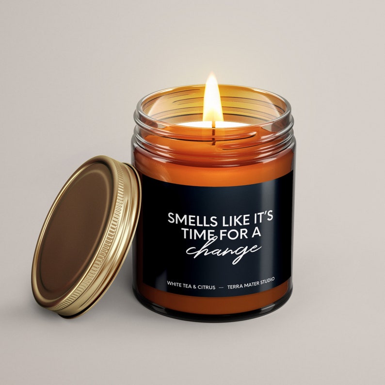 Smells Like Its Time For A Change Scented Candle Candles With Purpose Equal Justice Initiative Handmade Candles BIPOC Shop image 3