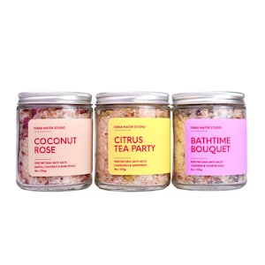 Botanical Bath Salts | Soothing & Relaxing | Herbal Bath Salts | 8oz