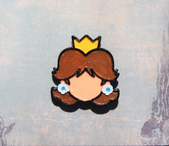 Download Princess Daisy Pin Smash Ultimate Stock Icon Pin Etsy