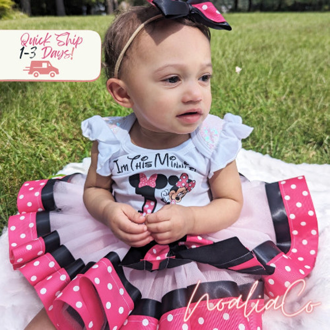 Minnie Mouse Birthday Outfit, Minnie Mouse Birthday Shirt, Minnie Mouse 1st and 2nd Birthday