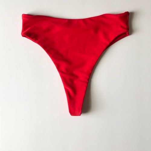Textured Crinkle High Waist Padded Bikini Set 4 Colours - Etsy UK