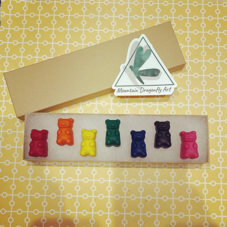Gummy Bear Crayons rainbow Etsy