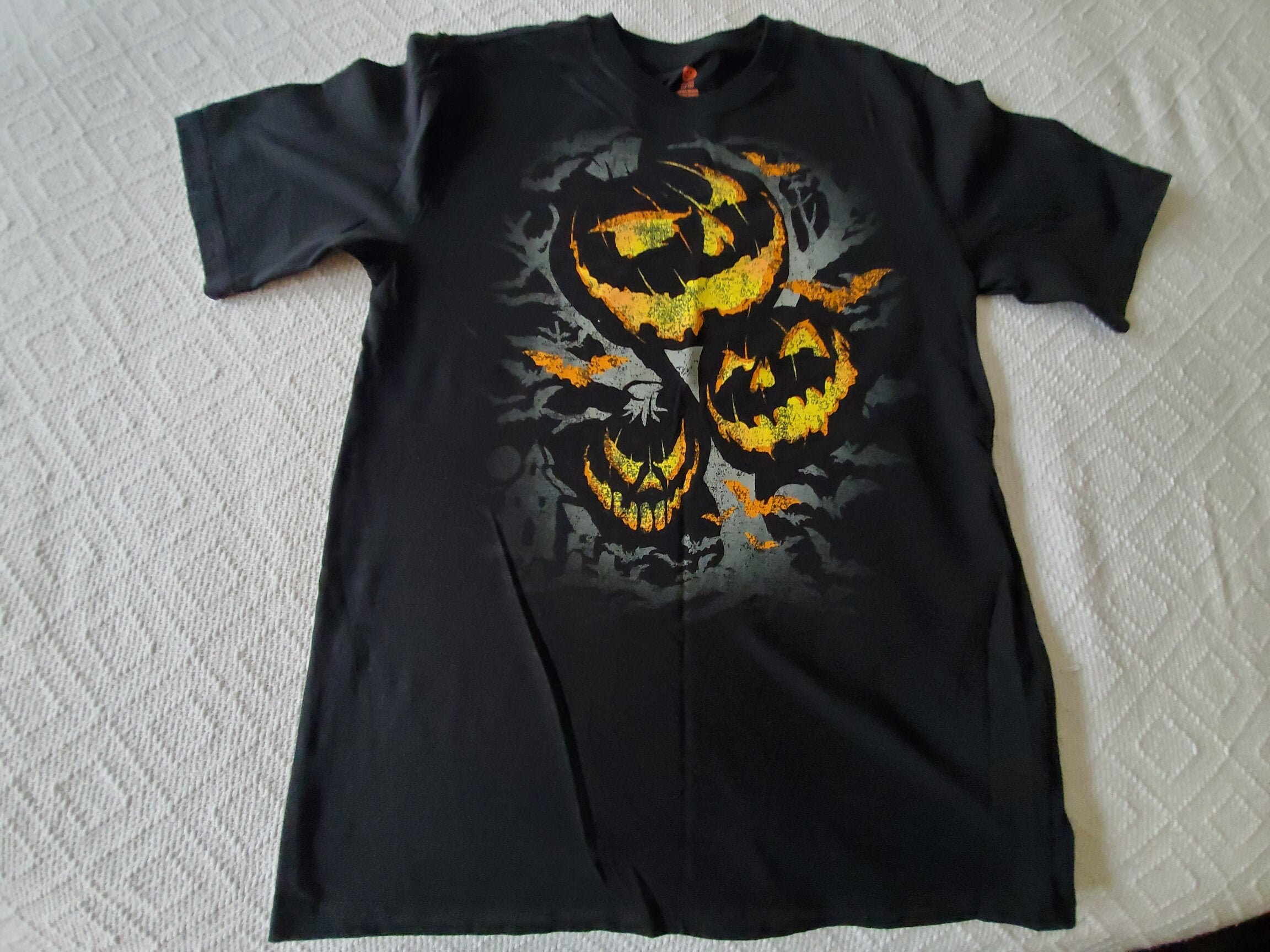 Halloween Kids XL Size 14-16 Black Tshirt with Orange | Etsy