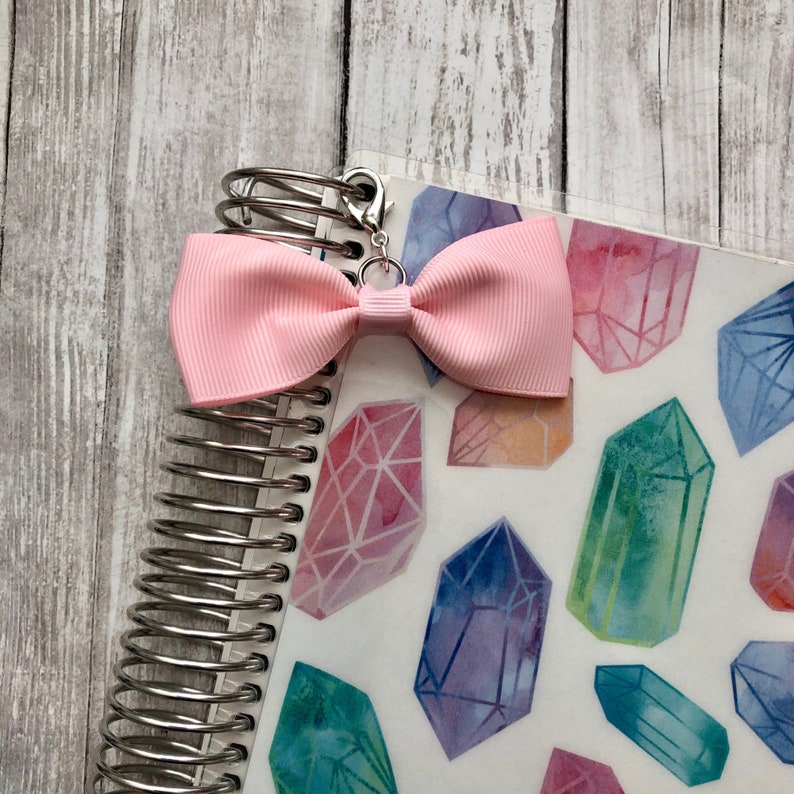 Baby Pink Planner Bow Charm|Planner Dangle