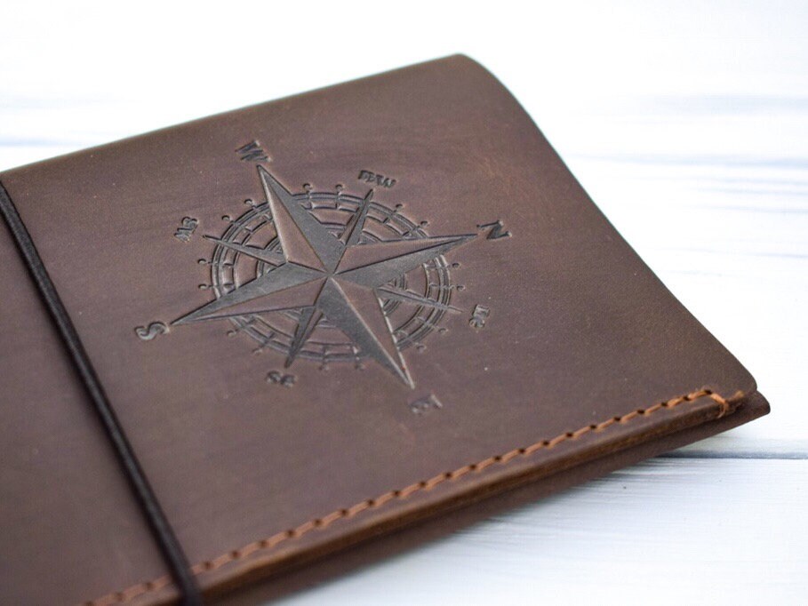 Personalized Leather Travel Wallet/travel Document Etsy