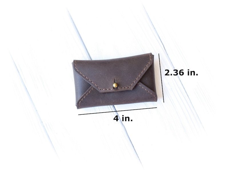 Leather business card holder/PERSONALIZED business card case/Credit card holder wallet/13 colors/Genuine leather image 3
