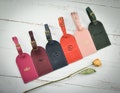 Personalized leather luggage tags/Wedding Favors