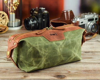 Canvas Dopp Kit, Handmade Toiletry Bag