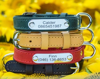 Looking for a unique dog lover gift? Check out our handmade Leather Personalized Dog Collar!