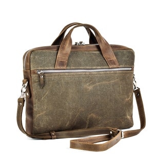 Laptop Bag for 13 and 15 inches/Macbook bag /Crossbody and Shoulder laptop bag image 6