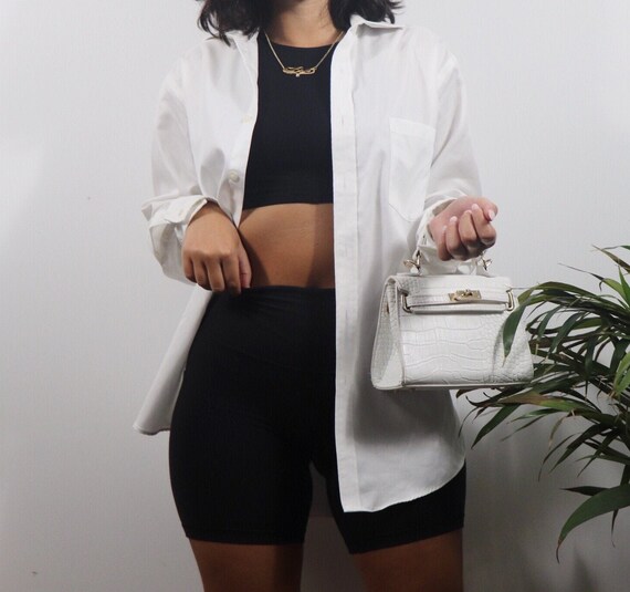 michael kors / white blouse / white cotton blouse