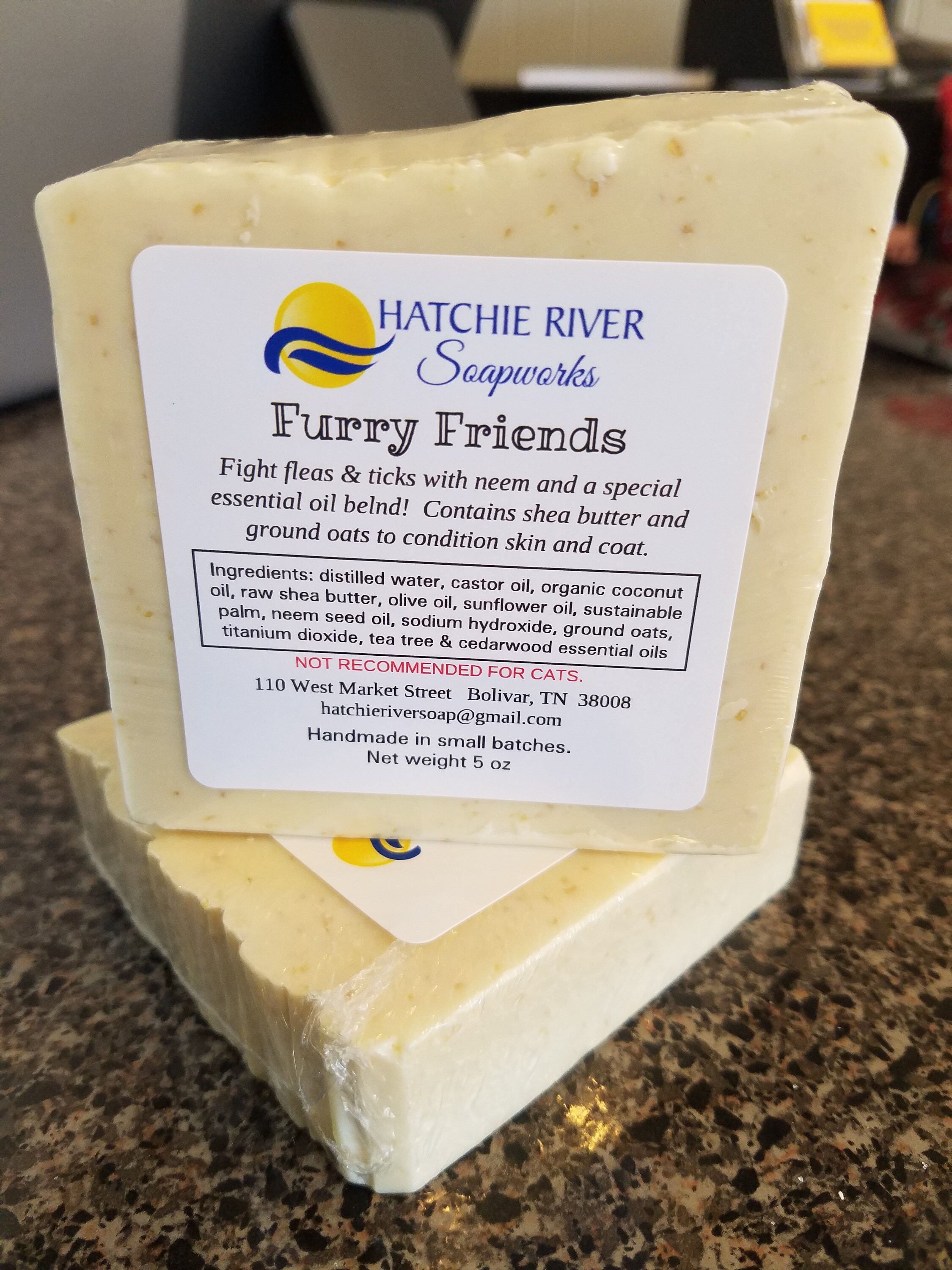 Dog Soap Big 5 to 6 oz bar Neem Shea Butter Oatmeal Soap. Etsy