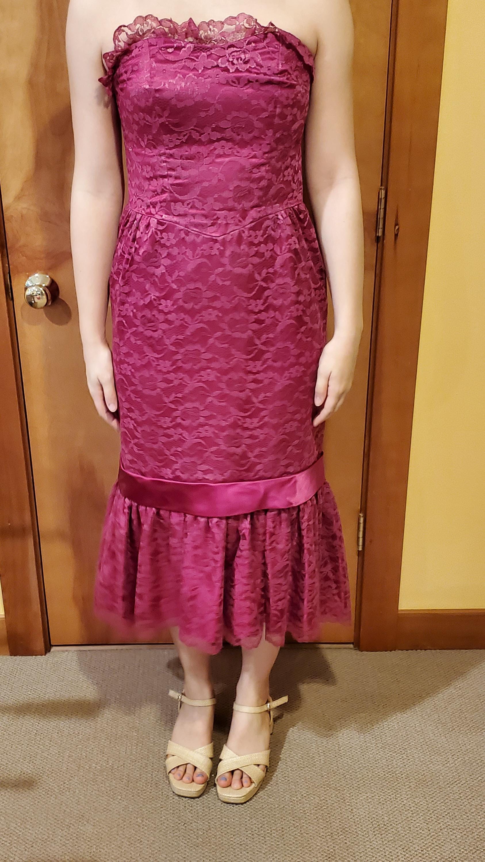 Fuschia Prom Dress - Etsy