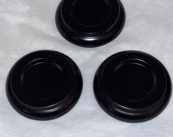 Grand Piano Heavy Duty Black Castor Cups. Padded bottoms, Protects the flooring, Stabilizes the piano, MOVE Tune Repair Buy Sell Pianos