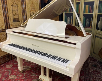 2003 4’ 10” Bergmann Ivory Grand Piano, Awesome Sound, Shipping Xtra