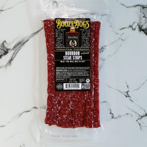 Bluetick Bourbon Jerky Style Steak Strips 1 Package // 4 Servings