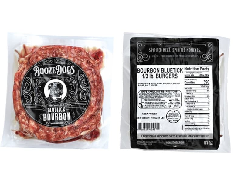 Gourmet Juicy Liquor Infused Beef Pork Burger Variety Bourbon Gin Rum