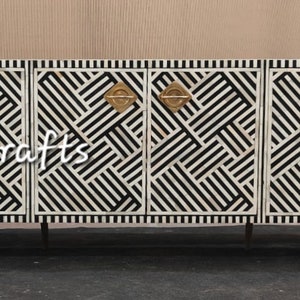 Bone inlay 6 doors media console, Bone inlay 6 doors media Cabinet, Bone inlay Entertainment unit, Bone inlay TV Cabinet