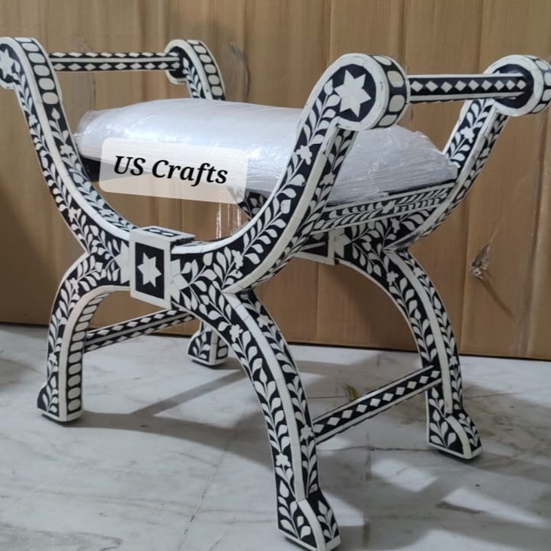 Bone Inlay Bench - Etsy