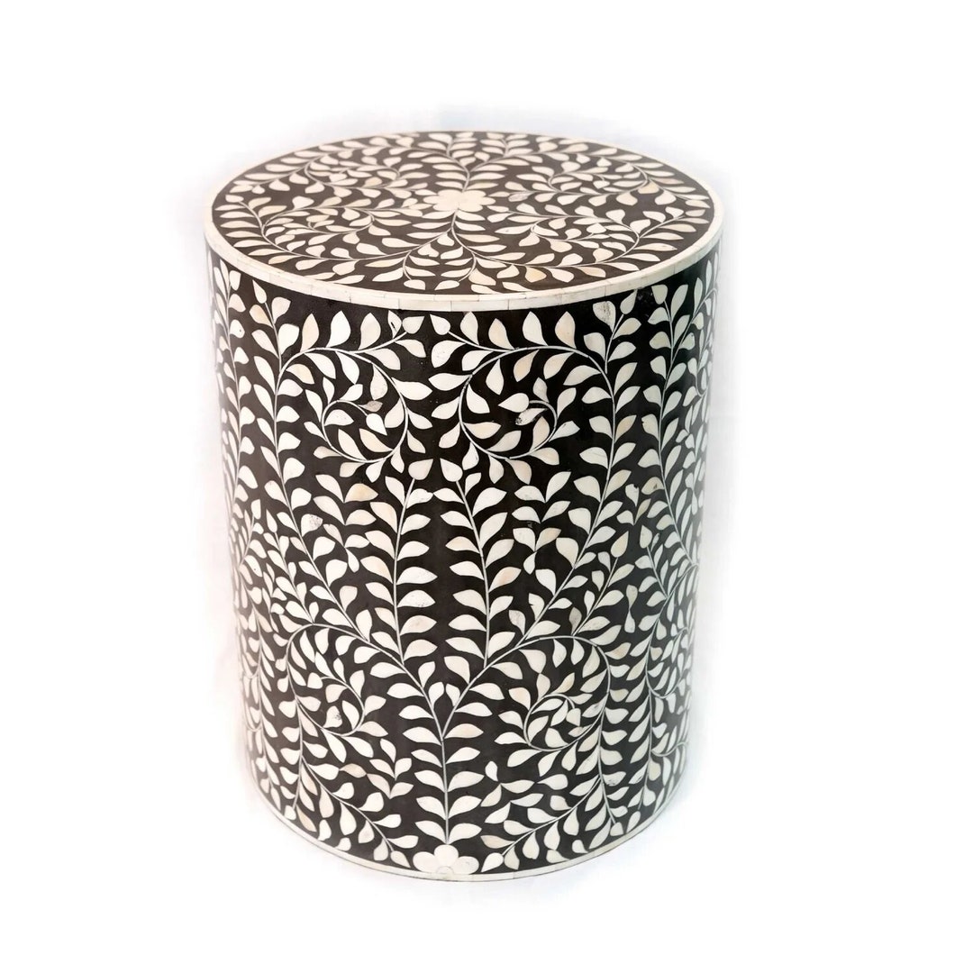 Handmade Bone Inlay Side Table,bone Inlay End Table, Bone Inlay Sofa ...