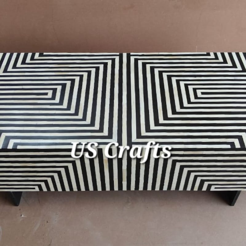 Bone Inlay Bench - Etsy