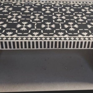 Bone inlay coffee table black,Bone inlay center table,Living room furniture