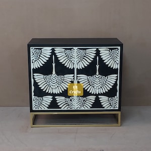 Handmade Bone Inlay wooden modern pattern Sideboard, Bone inlay handmade cabinet, Bone inlay shelf, Bone inlay Dresser, Livingroom furniture
