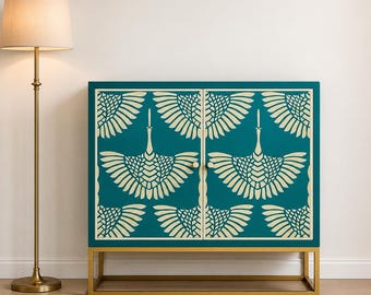 Handmade Bone Inlay wooden modern pattern Sideboard, Bone inlay handmade cabinet, Bone inlay shelf, Bone inlay Dresser, Livingroom furniture