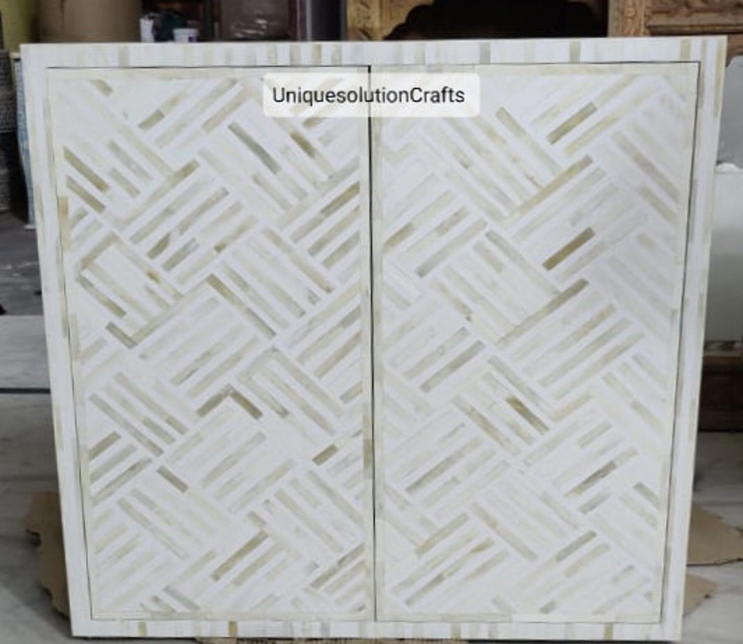 Bone Inlay Panels Bone Inlay Optical Console, Bone Inlay Cabinet, Bone Inlay Sideboard ...