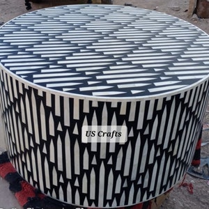 Bone inlay handmade coffee table, Bone inlay center table, Bone inlay livingrom table