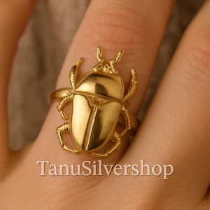 Insect Beetle Ring, Boho Nature-Inspired Brass Jewelry, Flying Bug Ring, Dainty Steampunk Gift for Her