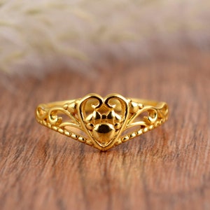 filigree ring, Brass Ring, Gold Ring, Rings for women, Unique Ring, Personalized Gifts, Women Ring