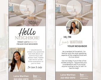 Realtor Türschild Vorlage, Digitale Datei, Türschild Canva Vorlage, Verkauf oder Kauf, Realtor Marketing