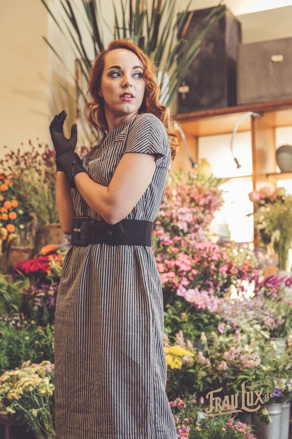 50s dress striped